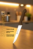 Sürmene Kahve Serisi Mutfak Bıçak Seti Et Ekmek Sebze Meyve Bıçağı 4 Lü Set Günlük Kullanım HDS-121 thumbnail 5