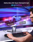 UGREEN 8K 60Hz Displayport 1.4 to HDMI 2.1 Örgülü Kablo, 2m, 80397 thumbnail 5