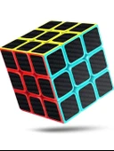 Zeka Küpü Renkli Kaliteli Carbon Fiber Rubik Sabır Küpü 3x3x3 Speed Küp - 1 Adet thumbnail 1