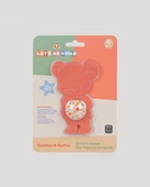 Sevimli Ayıcık Diş Kaşıyıcı Çıngırak-Somon thumbnail 3