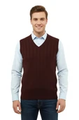 Erkek V Yaka Süveter Çelik Örgü Regular Kalıp 5209H BGL-ST04843 thumbnail 4