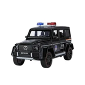 XHD-B2433 -Vardem  Çek Bırak Işıklı ve Sesli G Polis Metal Jeep 1:24 thumbnail 2