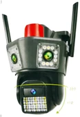 Apronx APX-WPG490 9Mp 3.6mm Üç Kamera 42 Led Wifi PTZ thumbnail 1