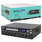 Magicvoice MV-510 50 Watt Usb-Sd-Bluetooth Girişli Hat Trafolu Ses Mixer thumbnail 4