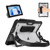 Surface Pro 9/10/11 13 İnç Rugged Kılıf – 360° Stand, El Kayışı, Omuz Askısı, Darbe Emici Koruma thumbnail 1