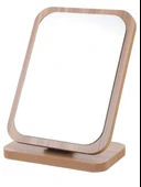 El Aynası Masa Aynası Makyaj Aynası Eğim Ayarlanabilir Kare Makeup Mirror 18cm Menteşeli thumbnail 1