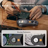 ShopyTech IPS Ekranlı Taşınabilir Dijital Mikroskop 500X 2MP 8 LED Işıklı 1080P Foto/Video TypeC Windows/Mac Uyumlu thumbnail 7