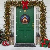 Baston Şekerli Yeni Yıl Evi Kapı ve Duvar Süsü thumbnail 2