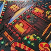 Baston Şekerli Yeni Yıl Evi Kapı ve Duvar Süsü thumbnail 3