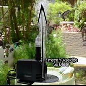 Süs Havuzu Motoru Sump Motor Şelale Motor 3 metre Yüksekliğe Su Yükseltebilir thumbnail 3