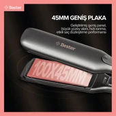 Bester S9100 ProLuxe 260°C Keratin Protect Geniş Plakalı Saç Düzleştirici thumbnail 8