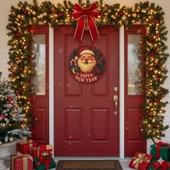 Noel Baba Kapı ve Duvar Süsü Happy New Year thumbnail 2