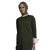 Kadın Yaprak Desenli Tunik 25YTD4132 thumbnail 3