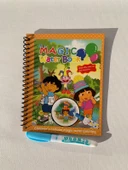 MACERA PEŞİNDE Magic Book Eğitici İngilizce Sihirli Boyama Kitabı Su Kalemi Water Painting Turuncu thumbnail 1