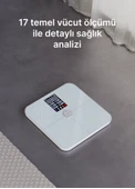 Xenon Smart Akıllı Dijital Tartı Nabız Ölçer Beyaz X8702 thumbnail 3