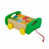 Woody Ahşap Oyun Blokları Çekme Araba 17 Parça thumbnail 2