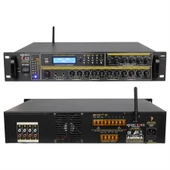 Magicvoice MV-26490 250 Watt 100 Volt Usb Mp3 Bluetooth 6 Bölgeli Amfi Trafolu Mixer Anfi thumbnail 2