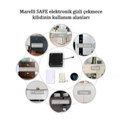 Marelli SAFE elektronik kartlı gizli çekmece / dolap kapak / kabin kilidi thumbnail 2
