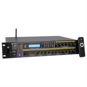 Magicvoice MV-26490 250 Watt 100 Volt Usb Mp3 Bluetooth 6 Bölgeli Amfi Trafolu Mixer Anfi thumbnail 3