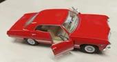 Kinsmart Oyuncak Metal Model Araba 1/36 Çek Bırak 1967 Kırmızı Chevrolet İmpala - 7