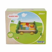 Woody Ahşap Oyun Blokları Çekme Araba 17 Parça thumbnail 3