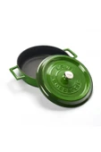 Lava Döküm Çok Amaçlı Yayvan Tencere. Trendy Serisi Çap(ø)24 - Yeşil thumbnail 2