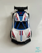 Metal Çek Bırak Yarış Arabası 14x6 Cm Beyaz thumbnail 1