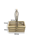Ahşap Doğal 2Li Set Yağdanlık ve Sosluk Takımı(SET)(IHLAMUR - KAVAK) Ahşap Rengi 10 SET thumbnail 5
