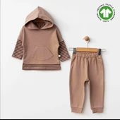 LitaeTrend Eslenza Turk Organik 2'li Takım 0051 Kahve thumbnail 1