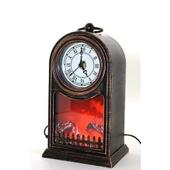 DEKORATİF LED IŞIKLI SAATLİ  ŞÖMİNE (USBLİ) thumbnail 1