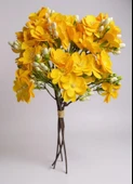 Yapay Çiçek Sarı Yasemin Çiçeği Demeti 4 Dallı Buket 40*20cm thumbnail 2