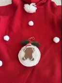 Kurabiye Adam Yılbaşı Köpek Kıyafeti | Noel Baba Kapüşonlu Polar Sweatshirt | Orta ve Büyük Irklar İçin thumbnail 6