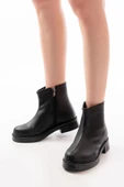 02-3033 Siyah Fermuarlı Günlük Kadın Bot thumbnail 3