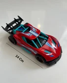 Metal Çek Bırak Yarış Arabası 14x6 Cm Kırmızı thumbnail 2