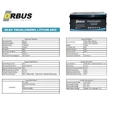 Orbus 100 ah 25.6 V LİFEPo4 Akü thumbnail 2