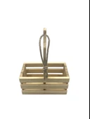 Ahşap Doğal 2Li Set Yağdanlık ve Sosluk Takımı(SET)(IHLAMUR - KAVAK) Ahşap Rengi 10 SET thumbnail 7