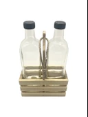 Ahşap Doğal 2Li Set Yağdanlık ve Sosluk Takımı(SET)(IHLAMUR - KAVAK) Ahşap Rengi 5 SET thumbnail 4