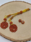 Bakır El İşi Kazaz Püskül İkili & 2 Habbeli Takım (58326) thumbnail 2