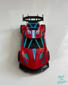 Metal Çek Bırak Yarış Arabası 14x6 Cm Kırmızı thumbnail 1