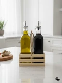 Ahşap Doğal 2Li Set Yağdanlık ve Sosluk Takımı(SET)(IHLAMUR - KAVAK) Ahşap Rengi 10 SET thumbnail 1