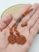 Bakır El İşi Kazaz Püskül İkili & 2 Habbeli Takım (58320) thumbnail 1