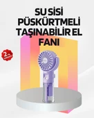 Şarjlı Su Buharlı El Vantilatörü – Taşınabilir Serinletici Fan thumbnail 1