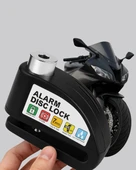 Alarm Disk Fren Kilidi Paslanmaz Çelik Motosiklet Scooter Bisiklet thumbnail 5