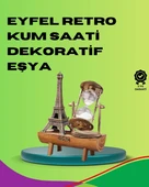 Ahşap Gövdeli Dekoratif Kum Saati – Masa Üstü El Sanatı Aksesuarı thumbnail 1