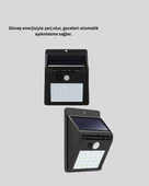 Hareket Algılamalı Solar LED Güvenlik Lambası thumbnail 2