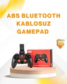 Kablosuz Bluetooth Gamepad PC Android TV Uyumlu Oyun Kumandası thumbnail 1