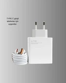 67W Turbo Type-C Hızlı Şarj Adaptörü – Akıllı Koruma Çipli, Hızlı Şarj Destekli thumbnail 5