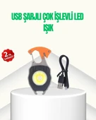 Çok İşlevli USB Şarjlı Anahtarlık Fener thumbnail 1