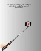 Bluetooth Selfie Çubuğu – Işıklı, Katlanabilir, Uzaktan Kumandalı thumbnail 2
