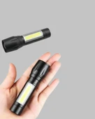 Profesyonel 4 Modlu Şarjlı El Feneri | 1300 mAh Batarya | Cree LED Teknolojisi thumbnail 4